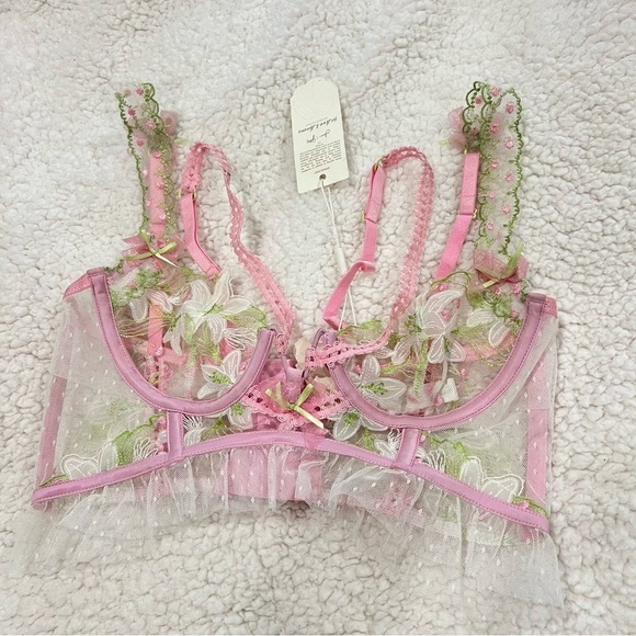 For Love and Lemons Waterlillies Bustier Top Size XS - Picture 4 of 8